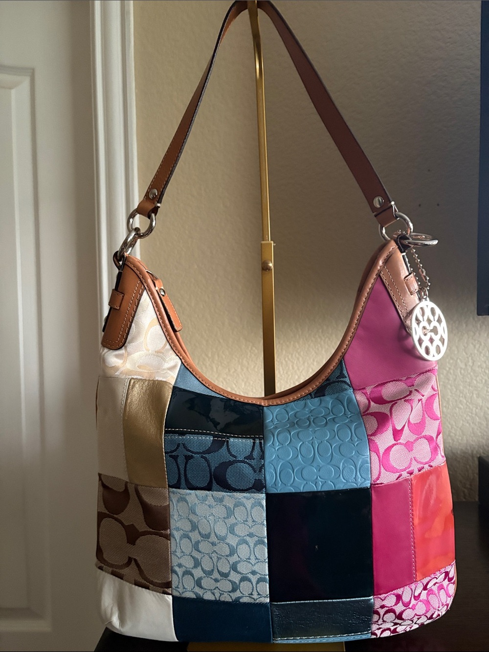 Coach Patchwork Signature Hobo Shoulder Bag – Style F14350 (2009)